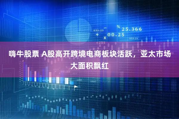 嗨牛股票 A股高开跨境电商板块活跃，亚太市场大面积飘红