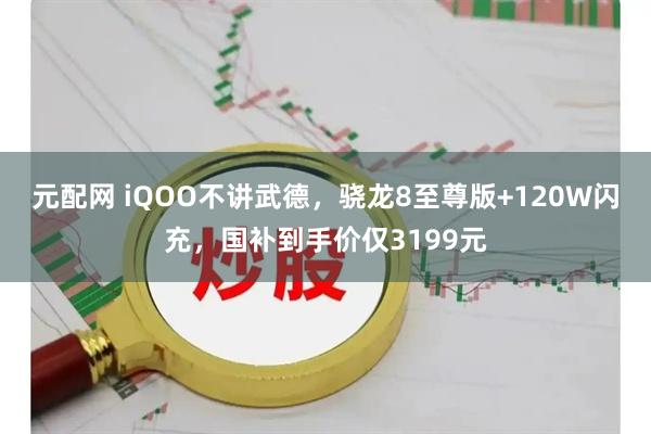 元配网 iQOO不讲武德，骁龙8至尊版+120W闪充，国补到手价仅3199元