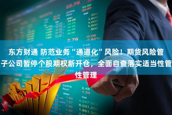 东方财通 防范业务“通道化”风险！期货风险管理子公司暂停个股期权新开仓，全面自查落实适当性管理